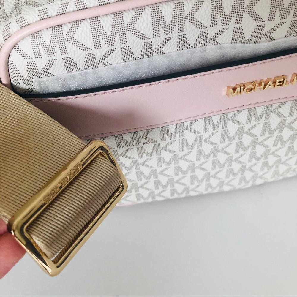 MICHAEL KORS KENLY LARGE CROSSBODY IN POWDER BLUSH - Picture 5 of 9